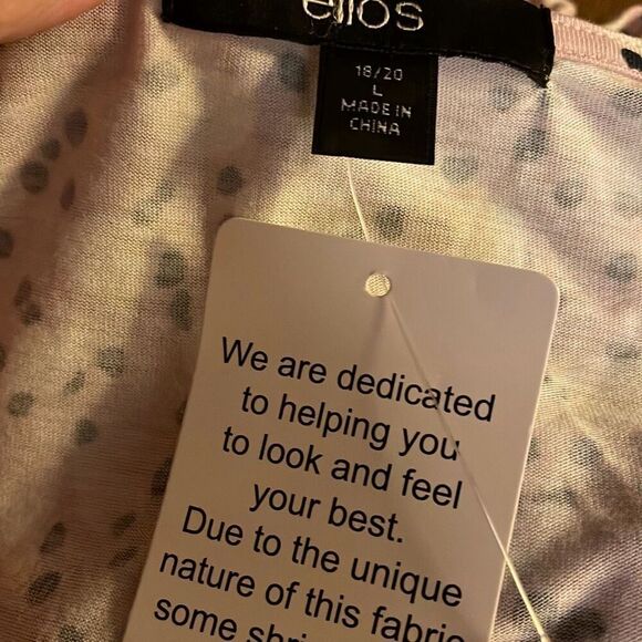 NWT Ellos size large bell sleeve over sized top - Picture 4 of 6